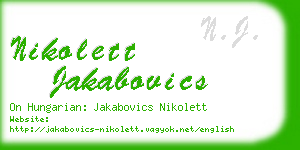nikolett jakabovics business card
